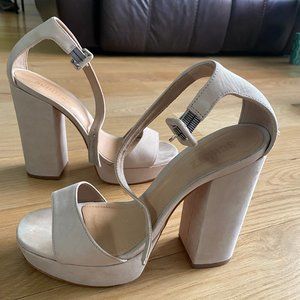 Schutz suede platform sandal